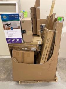 lot 48336 image: mixed AMZ returns, used, parts, damaged, kitchen items, baby items, electronics, toys and more