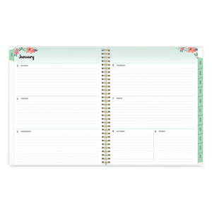 lot 24 image: Laurel WeeklyMonthly Planner Laurel Floral Artwork 11 x 8.5 GreenPinkOrange Cover 12-Month Jan to Dec 2023 BLS142094