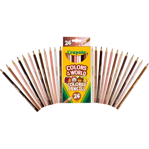 lot 31 image: Crayola Colors of the World Colored Pencils Assorted Colors Beginner Child 24 Pieces