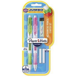 lot 32 image: Paper Mate Clear point Mechanical Pencils 0.7mm #2 Fashion Barrels 2 Count