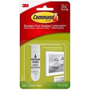 lot 49 image: Command Medium Picture Hanging Strips Damage Free