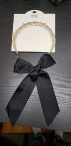 lot 59 image: Elegant Uniform Bow Tie With Woven Necklace