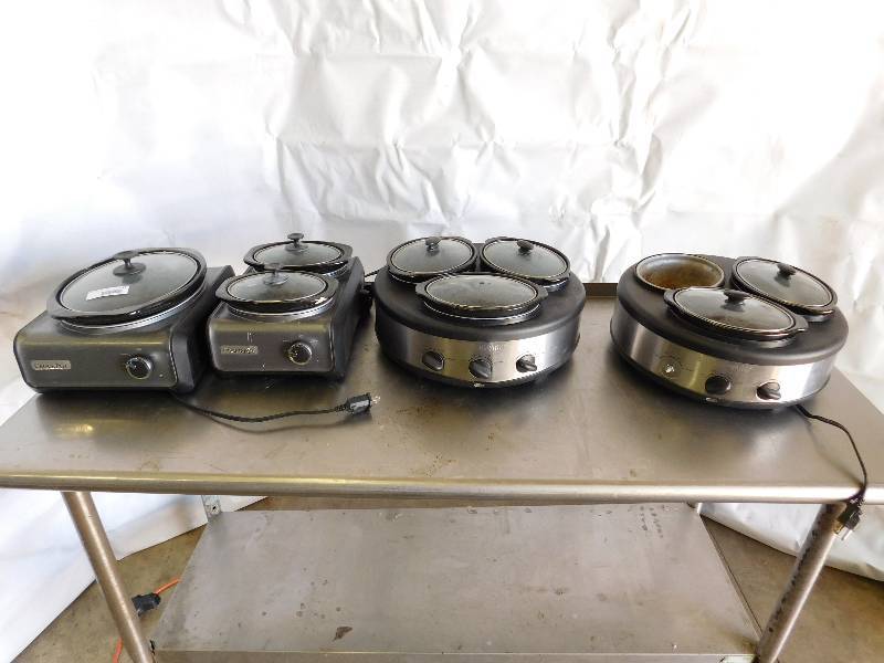 lot 615 image: Lot of 4 Crock Pots
