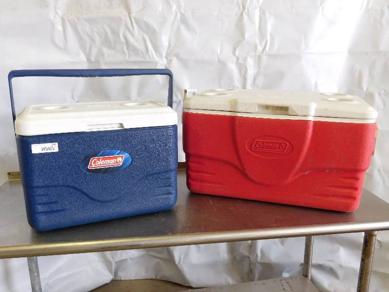 lot 645 image: Lot of 2 Coleman Coolers