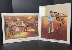 lot 226 image: (2) Budweiser Advertising Prints 16x20