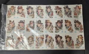 lot 237 image: Page of Uncut Postcards of John Fords Western Movies - Vintage