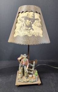 lot 123 image: Cowboy Lamp