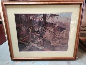 lot 141 image: The Ambush 1896 by Charles Russell 31x26
