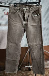 lot 27 image: Vintage Levi 501 Red Tag Jeans with Suspender Buttons and Button Fly