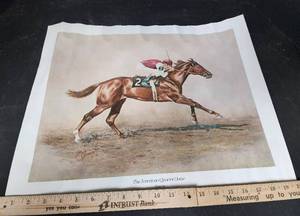 lot 347 image: Tube of American Quarter Horse Posters 16x20 (all the same)