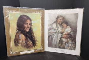 lot 244 image: (2) Leaning Tree Posters 16x20