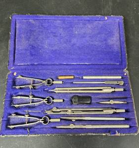 lot 253 image: Vintage Drafting Kit