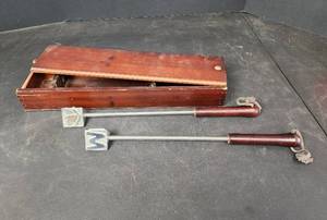 lot 254 image: NIB Steak Branding Irons