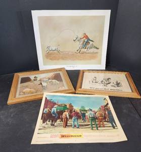 lot 256 image: Vintage Cowboy Pictures