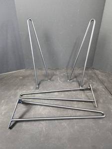 lot 259 image: NIB (4) Black Hairpin Table Legs (makes 15.5 Tall Table)