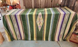 lot 306 image: Mexican Serape Blanket 60x90