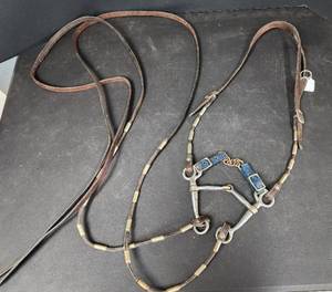 lot 333 image: Slip Ear Bridle with Bit and Reins