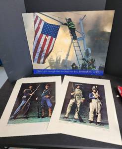 lot 73 image: Americas Heros Posters
