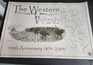 lot 74 image: Poster - The Great Cattle Trail