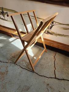 lot 79 image: Wooden Collapsible PicturePoster Rack