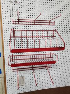 lot 80 image: Peg Board Shelves and Hooks