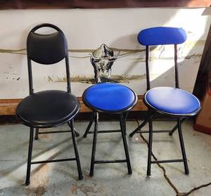 lot 88 image: (3) Folding Stools