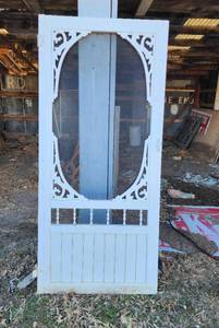 lot 379 image: Vinyl Screen Door 36x80