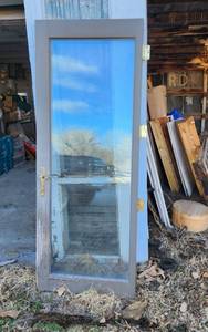 lot 380 image: Entry Door (see pics for damage) 29x75.5