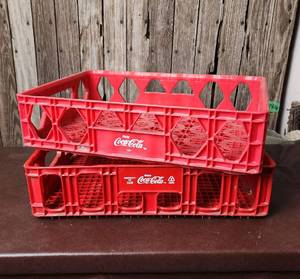 lot 400 image: (2) Plastic Coke Crates
