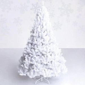 lot 1024 image: CostWay 8Ft Artificial PVC Chrismas Tree with Stand White