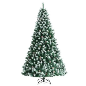 lot 1036 image: CostWay 6 ft. Snow Flocked Artificial Christmas Tree, Unlit Xmas Tree