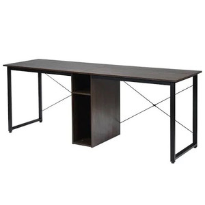 lot 2001 image: Costway 2-Person 79 Inch Computer Desk with Spacious Desktop and Cabinet