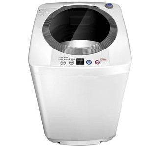 lot 3006 image: Costway 1.2 Cubic Feet Cu. Ft. High Efficiency Top Load Washer in White