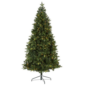 lot 3008 image: 7 Lighted Alberta Spruce