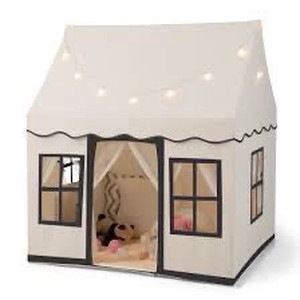 lot 3013 image: Costway Kids Play Castle Tent Large Playhouse Toys Gifts w Star Lights Washable Mat