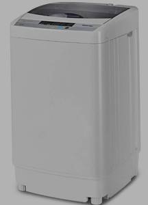lot 4007 image: Costway Portable Compact Washing Machine 1.34 Cu.ft Spin Washer Drain Pump 8 Water Level