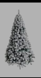 lot 4010 image: Premium Artificial Snow Flocked Fir Holiday Christmas Tree - 6 Foot