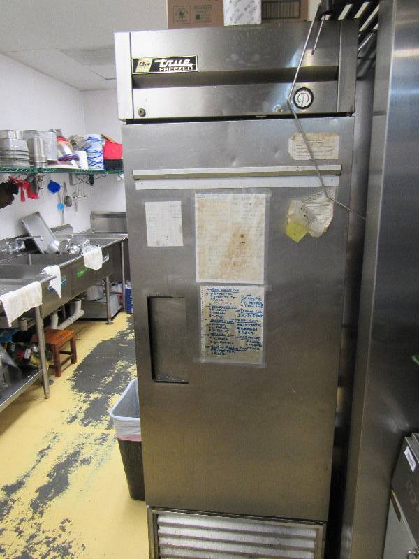 lot 1399 image: True Single Door Reach in Freezer on Casters