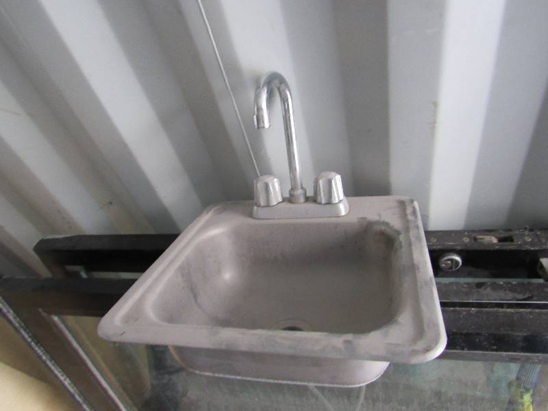 lot 1455 image: Stainless Drop in Hand Sink