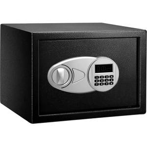 lot 54325 image: Amazon Basics Steel Security Safe and Lock Box with Electronic Keypad - Secure Cash, Jewelry, ID Documents - 0.5 Cubic Feet, 13.8 x 9.8 x 9.8 Inches