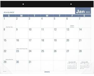 lot 54338 image: AT-A-GLANCE 2023 Monthly Desk Calendar, Desk Pad, 21-34 x 17, Standard, Easy to Read (SKLP2432)