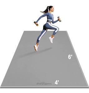 lot 54344 image: retails for 89.99 Large Exercise Mat 7x5x7mm  6x4x7mm innhom Workout Mat Gym Flooring for Home Gym Mats Exercise Mats for Home Workout Thick Floor Mat for Fitness Jump Rope Cardio Stretch Plyo Treadmill MMA