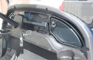 lot 54347 image: Performance Plus Carts Club Car Precedent Golf Cart Carbon Fiber Dash Kit for 2008.5 and Up