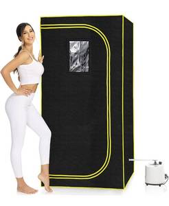 lot 54353 image: ZUWOHL Portable Sauna Full Size Personal Steam Sauna Spa for Home Relaxation at Home 2L 900W Steamer 99 Minute Timer Sauna Tent, Remote Control with Chair,for Detox Relaxation Indoor Sauna