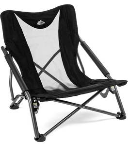 lot 54373 image: Cascade Mountain Tech Camping Chair - Low Profile Folding Chair for Camping, Beach, Picnic, Barbeques, Sporting Event with Carry Bag