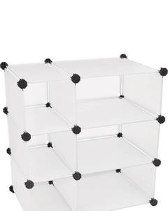 lot 54386 image: Mind Reader Storage Cube Organizer - Closet Organizer Cabinet, DIY Shelf Unit