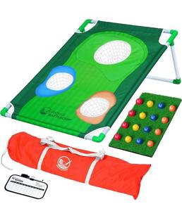 lot 54387 image: GoSports BattleChip Backyard Golf Cornhole Game