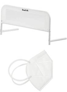 lot 54389 image: Dream On Me, Mesh Security Rail, White & Dream On Me Disposable Face Mask I Pack of 10