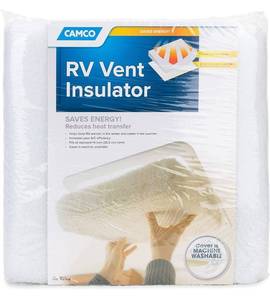 lot 54408 image: Camco - 45195-A RV Vent Insulator And Skylight Cover Without Reflective Surface, Fits Standard 14 RV Vents - 45195