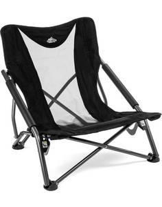 lot 54426 image: Cascade Mountain Tech Camping Chair - Low Profile Folding Chair for Camping, Beach, Picnic, Barbeques, Sporting Event with Carry Bag
